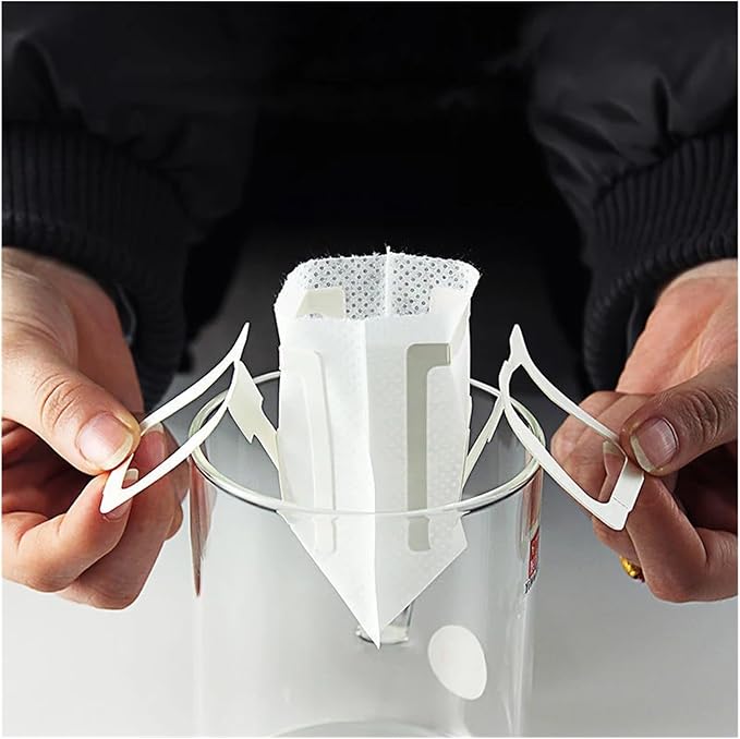50/100 Pcs Coffee Filter Bags Disposable Drip Coffee Paper Pack Portable Hanging Ear Espresso Coffee Accessories Tea Tool(25pcs)
