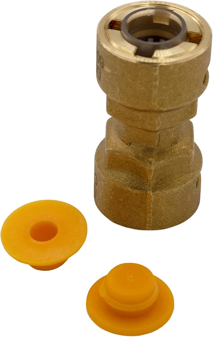 Supplying Demand SB1 3/4 Inch Quick Connect HVAC Brass Coupler Fitting