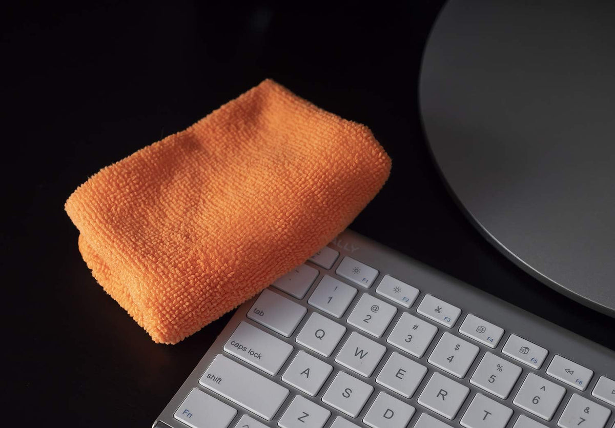 Tricol Clean Certified Recycled Microfiber Cleaning Cloths, Made from Plastic Bottles (12 x 12 in Cloths) Pack of 12