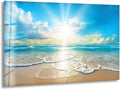 My Photostation.com 60WX40H'' Beautiful Sunset & Ocean Glass Wall ArtTempered Glass Printing Wall Decor Large Wall Art Wall Hangings