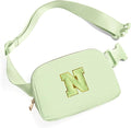 Gitus Gifts for 8 9 10 11 12 Year Old Girls Belt Bag Fanny Pack Crossbody Bags with Initial Letter Patch Cute Stuff Birthday Gifts for Teen Girls Women Personalized Trend Stuff (Light Green-N)