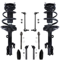 Detroit Axle - 10pc Front End Suspension Kit for 04-07 Toyota Highlander Lexus RX330, 07-09 RX350, 2 Complete Struts w/Coil Spri