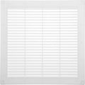 Vent Systems 12'' x 12'' Inch White Soffit Vent Cover - Pack of 100 - Flat Square Air Vent Louver - Grille Cover - Built-in Insect Screen - HVAC Vents for Bathroom, Home Office, Kitchen 12x12 Inch