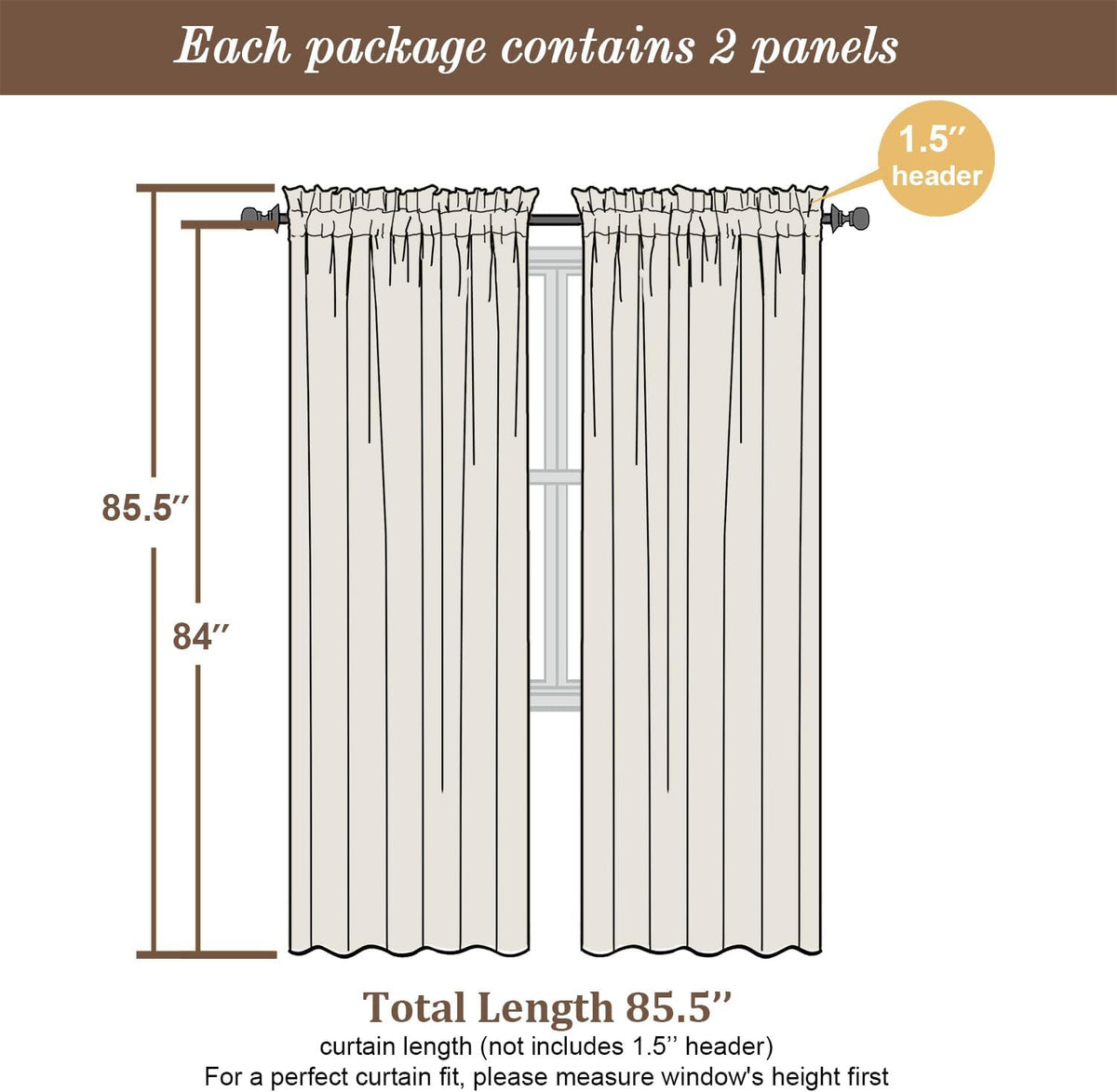 Chyhomenyc Mustard Yellow Sheer Curtains 84 Inch Length 2 Panels, Light Filtering Soft Airy Voile Rod Pocket Sheer Window Drapes for Bedroom Living Room, Each 42Wx84L Inches