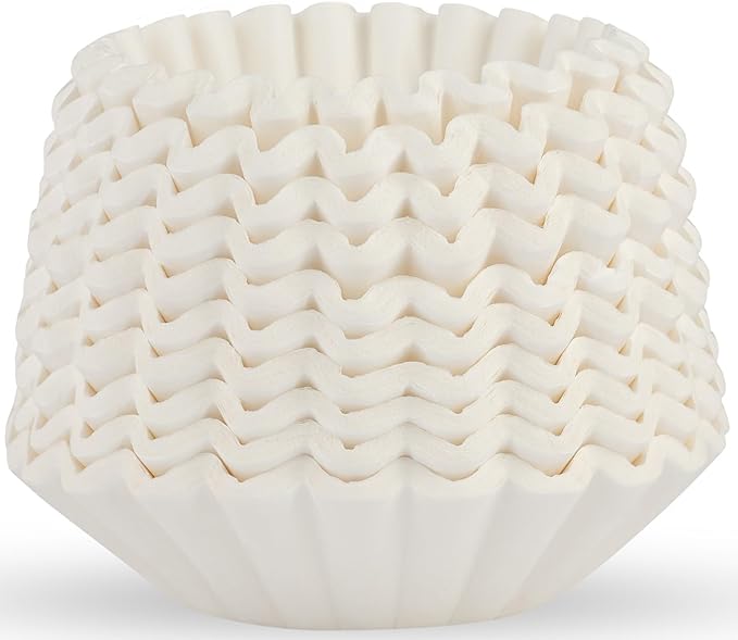Tupkee 12-Cup Large Coffee Filters - 9.75” x 4.25” - 1000 Count - Tall Walled to Prevent Ground Overflow - Compatible with Bunn 12 Cup Commercial Coffee Maker & Large Home Machines - Made in the USA