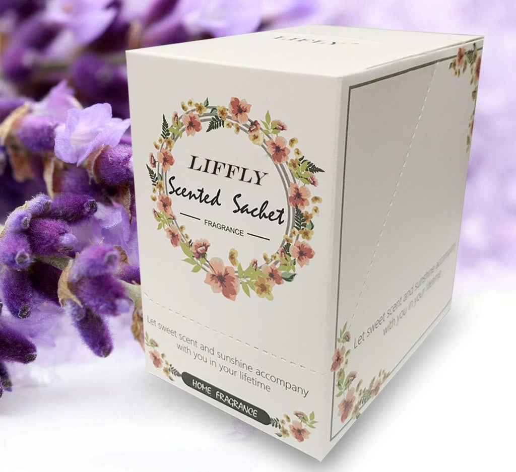 14 Packs Fresh Linen Scented Sachets Bags fit Drawers and Closets Gift Box