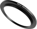 49-58mm Metal Step-Up Ring Adapter Compatible with Mirrorless Cameras DSLR Lens, UV CPL ND Filter Thread Converter, Black