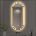 Bathroom Mirror with LED Lights，Bathroom Led Mirror ，Backlit Bathroom Mirror ，LED Mirror for Bathroom，Backlit Lighted Makeup Mirror，with Touch Sensor/Dimming/Demister pad(B,H100*W50cm/H39.4*W19.7IN)