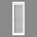 HVAC Premium 6" x 28" Cube Core Eggcrate Return Air Filter Grille for 1" Filter - Aluminum - White [Outer Dimensions: 8.5" x 30.5"]