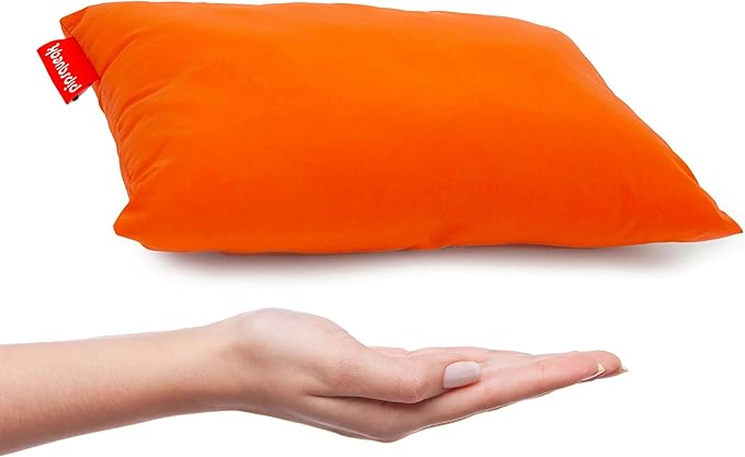 Pipsqueak Microfiber Pillow - Small, Mini, Tiny - 11 x 7 in - Perfect for Travel, Cars, Airplanes, Camping, Dogs, Toddlers, Kids, Lumbar, Knees and Neck - Ages 2 Yrs and Up