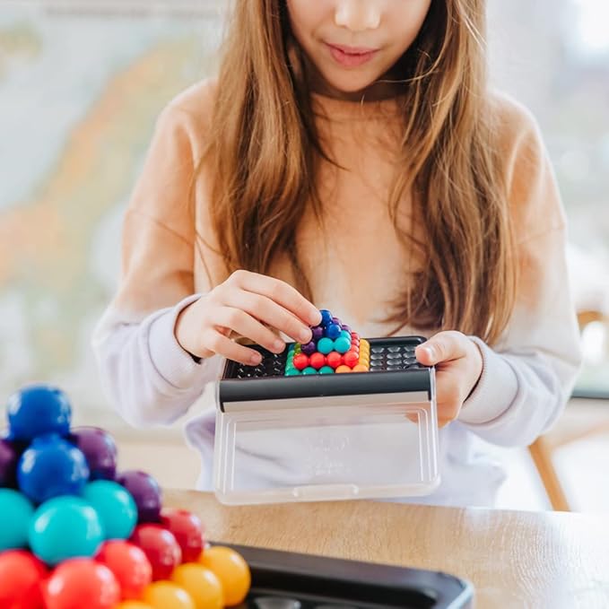 SmartGames IQ Puzzler Pro | Boost Logic and Problem Solving Skills | Level Up with 120 2D and 3D Challenges from Easy to Expert | Great for Ages 6 - Adult | A Fun Travel Game in a Portable Case