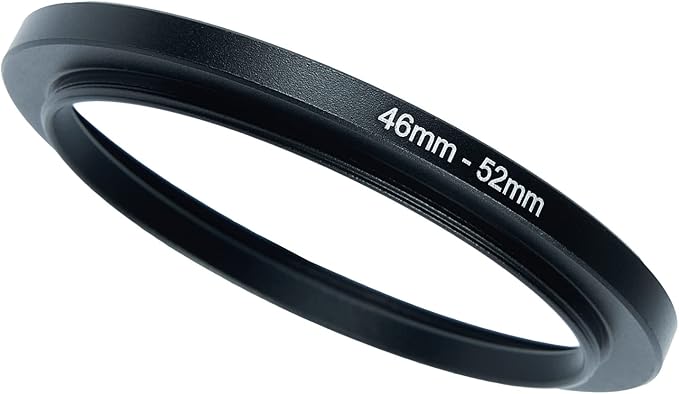 46mm to 52mm Step-Up Ring Filter Adapter for All Brands UV ND CPL Metal Ring Step-Up Rings Adapter Filter (46mm-52mm)