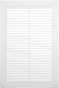 Vent Systems 6" x 10" Inch (Opening Dimensions) - Pack of 50 - Plastic White Soffit Vent Cover - Flat Rectangular Air Vent Grille - Air Vent Deflector - HVAC 8" x 12" Inch (Overall Dimensions)