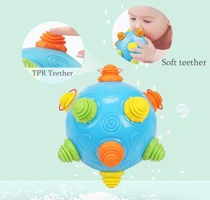 Toddler's Music Dancing Shake Ball - Move, Crawl, Bounce, Sensory Learning for Kids and Babies, Fun Gift for Both Boys and Girls