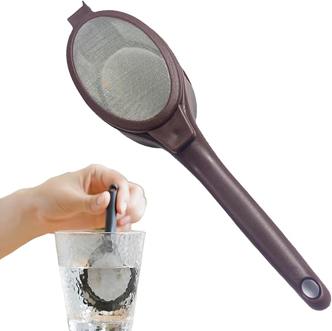Coffee Filter Spoon - Portable Fine Mesh Brewing Tool For Smooth Extraction, Ergonomic Handle Design For Comfortable Grip With Efficient Straining Function, Multi Use Utensil