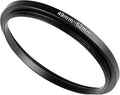 49-52mm Metal Step-Up Ring Adapter Compatible with Mirrorless Cameras DSLR Lens, UV CPL ND Filter Thread Converter, Black