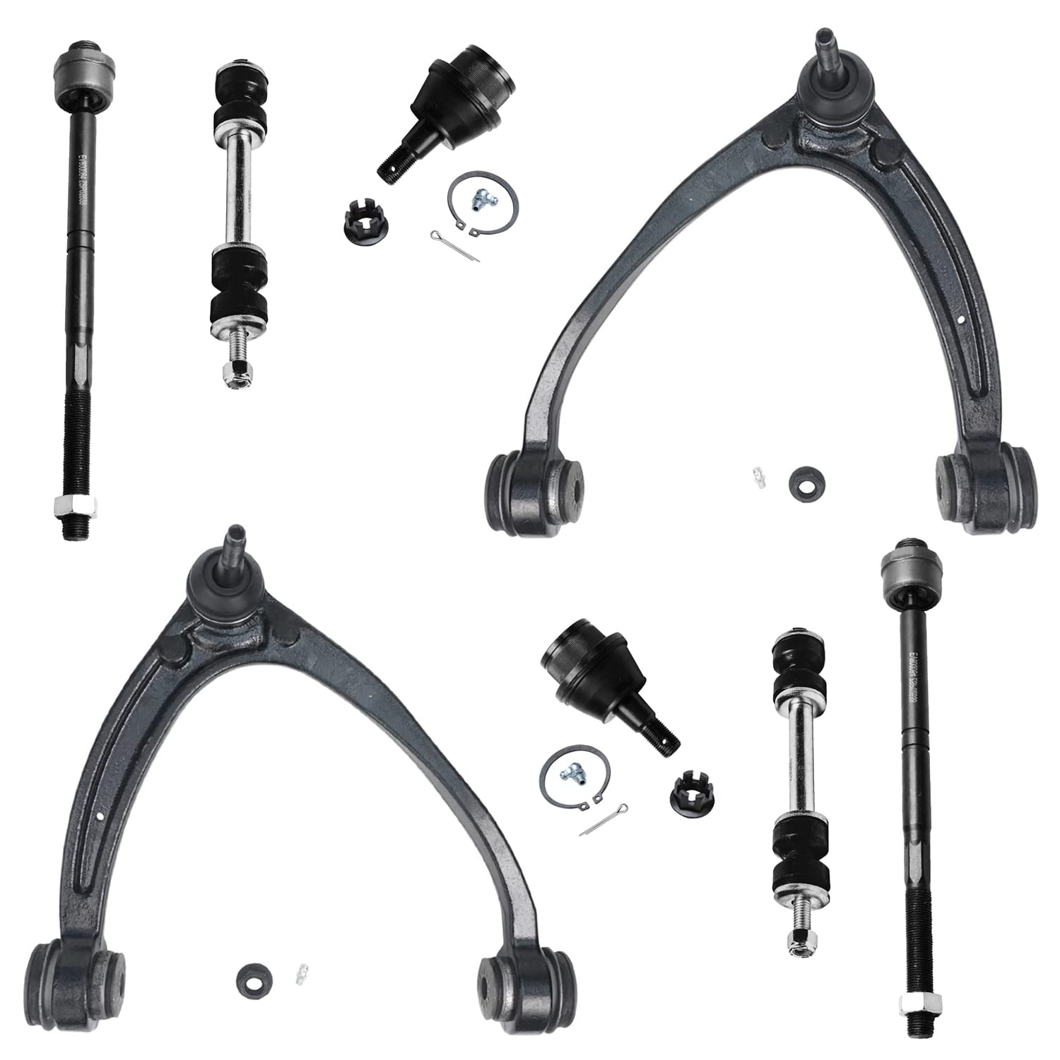 Detroit Axle - 8pc Front End Kit for Silverado Suburban Sierra 1500 Chevy Avalanche Tahoe GMC Yukon Cadillac Escalade ESV EXT, U