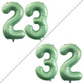 GOER Number 23 Balloons for 23rd Birthday Party Decorations,42 Inch Jumbo Foil Helium 32 Balloons for 32nd Birthday Party Decoration (Sage Green)