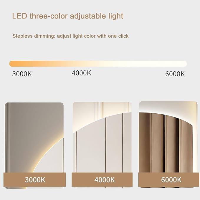 Bathroom Wall Mounted Mirror, LED Illuminated Vanity Mirror with Demister Pad, Mirror for Wall Decor Mirror with Anti-Fog, Dimmable Light Function, Touch Switch (Color : Right Cut, Size : 35.