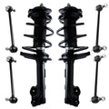 Detroit Axle - Front Struts Kit for Toyota Camry 2012 2013 2014, 2 Ready Suspension Struts w/Coil Spring Assembly 4 Front Rear S