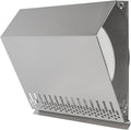 Vent Systems 10" Inch Air Supply Vent Cover with Rubber Gasket - Stainless Steel - Robust Weatherproof Outdoor Air Intake Box - Duct or Surface Mounting - Rain and Snow Protection