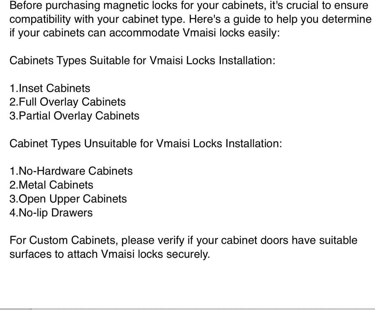 20 Pack Magnetic Cabinet Locks Baby Proofing - Vmaisi Children Proof Cupboard Drawers Latches - Adhesive Easy Installation