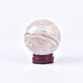 JIC Gem Extra Large Pink Agate Crystal Sphere,Decorative Crystal Ball Pink Gemstone Sphere for Meditation,Office Table Decorations 100-110mm