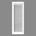 HVAC Premium 8" x 20" Cube Core Eggcrate Return Air Filter Grille for 1" Filter - Aluminum - White [Outer Dimensions: 10.5" x 22.5"]