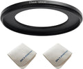 77mm Lens to 52mm Camera Lens Adapter 77mm to 52mm Step Down Ring Adapter Ring for All Brands of UV ND CPL, with Premium Lens Wiping Cloth 2 Pack (77mm-52mm)