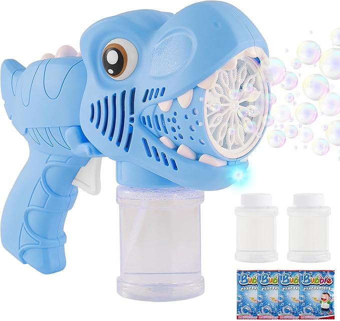 Onory 1 Pack Bubble Gun Machine for Kids, Bubble Gun with Bubble Solutions for Boys Girls, Bubble Blaster for Summer Toy, Party Favors, Outdoor & Indoor Activity, Birthday Gift, Bubble Blower