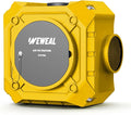 Commercial Air Scrubber, Negative Air Machine with 3-Stage Filtration, Commercial Air Purifier with HEPA/Carbon Filters/MERV-10, Heavy Duty Air Purifier for Industrial and Home, Yellow