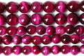 72PCS 8mm Rose Red Tiger Eye Gemstone Loose Beads Natural Round Loose Stone Beads for Jewelry Making DIY Bracelet Necklace Earrings 2 Strand 32"