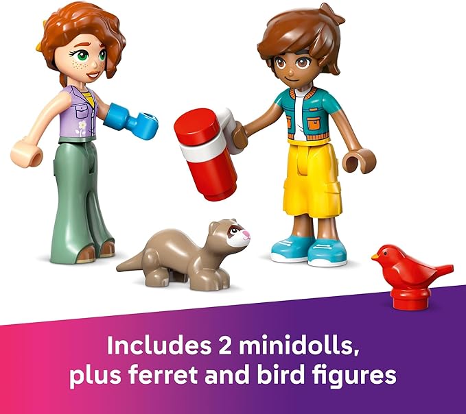 LEGO Friends Autumn’s Room Building Toy - Pretend Play Set for Kids, Girls and Boys, Ages 6+ - with 2 Minidolls, Bandit The Ferret, and Bird Figure - Gift Idea for Birthdays - 42646