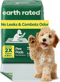 Earth Rated Max Absorbency Puppy Pee Pads for Dogs Absorbs 2X Faster & 2X More, Leak-Proof, Odor Control Potty Training, Unscented, Large, 22” x 23”, 40 Count