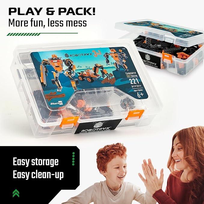 JITTERYGIT Mech Robot Soldier Glow in The Dark Bricks Toy STEM Gift Set, Juguetes para Niños De Christmas Birthday Regalos, Cool Military Holiday Present for Boys, Girls, Teen 6 7 8 9 10 Year Old