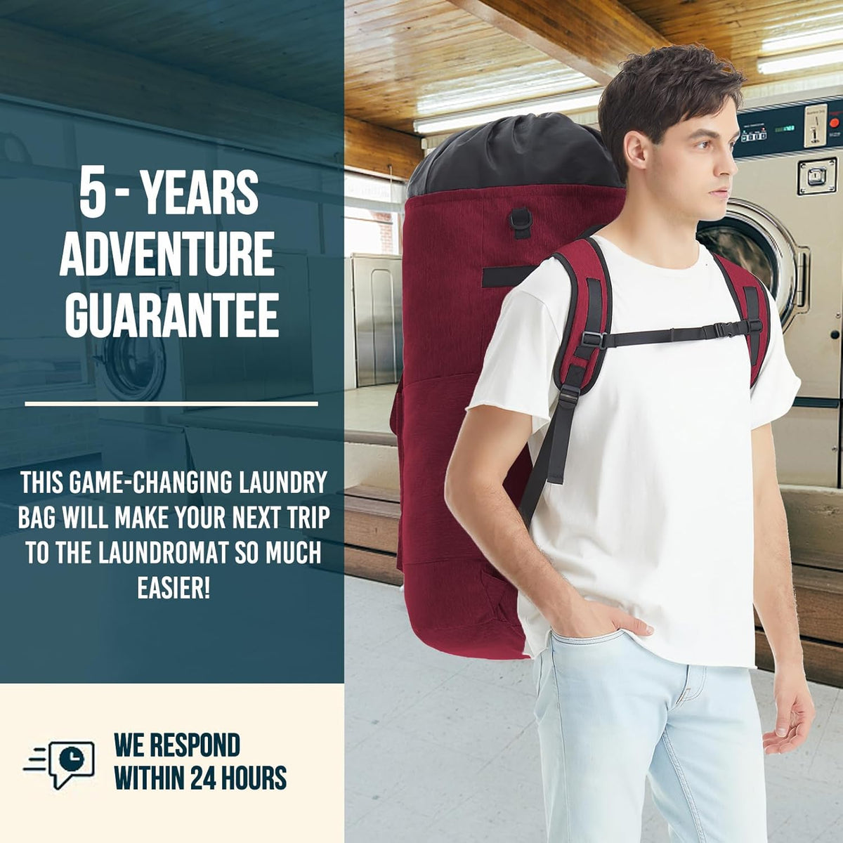 Laundry Bag With 4 Pockets，Laundry Bag With Shoulder Straps，Sturdy Laundry Backpack Heavy Duty，Large Clothes Hamper Bags 115L，College Laundromat Backpack For Dorm Room，Travel Laundry Bags XXL