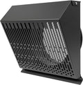 Vent Systems 8" Inch Exhaust Vent Cover with Rubber Gasket - Graphite Black Galvanized Steel - Robust and Weatherproof Outdoor Air Exhaust Box - Duct or Surface Mounting - Rain, Snow Protection