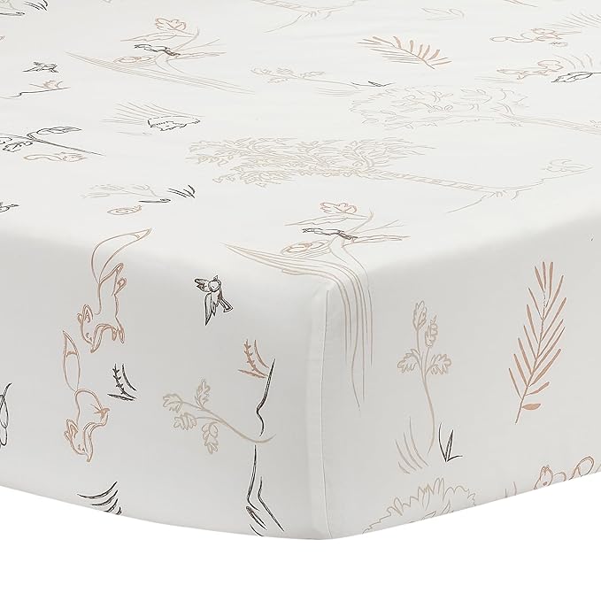 Lambs & Ivy Treetop Fox Woodland Tree Nursery 3-Piece Baby Crib Bedding Set