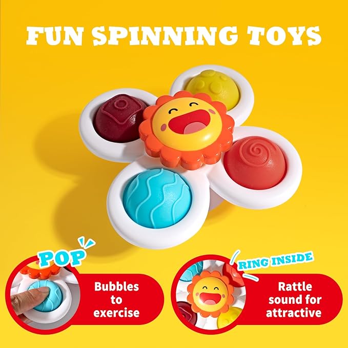Hely Cancy Infant Bath Toys for 18 Months - No Hole Animal Bathtub Toys, Baby Bath Tub Toys