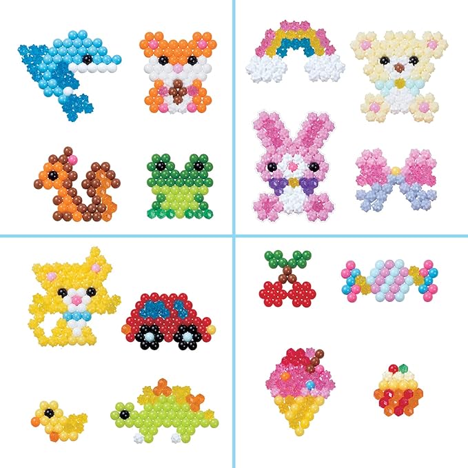 Aquabeads Beginners Carry Case - Fun and Creative Arts & Crafts Bead Kit for Kids Ages 4 and Up - Includes Over 900 Beads