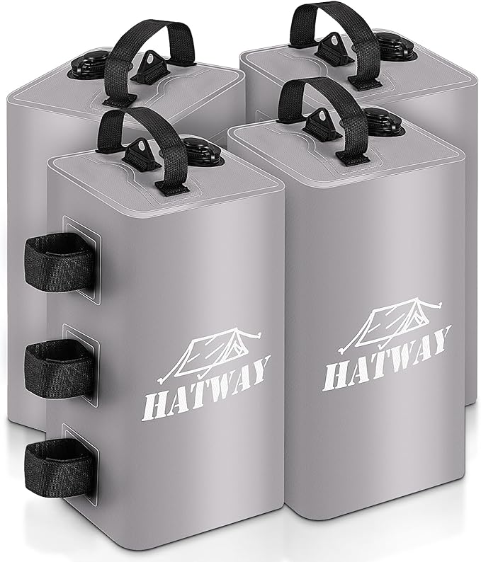 Canopy Water Weight Bag,88 LBS Water Tent Weights Set of 4 Leg Weights for Pop Up Canopy,Gazebo,Canopies,Tent-4 * 10L-Gray