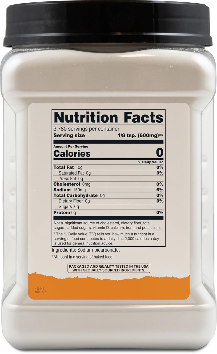 Nutricost Pantry Baking Soda (5 LBS) - For Baking, Cleaning, Deodorizing, and More