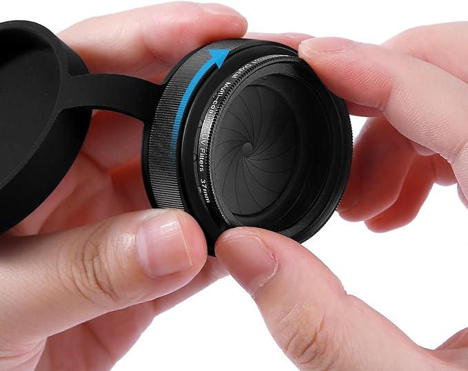 Adjustable Iris Aperture Diaphragm Filter Pack M30 to M37 Iris Aperture Diaphragm Adapter Optical Diaphragm 1.5-26mm Lens Module Adapter Ring PVS-14 PVS 14 (Adjustable Iris PVS14*2)