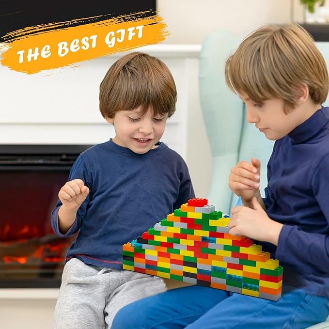 300 Piece Brown Bricks Bulk Assortment Pack - 12 Size Brown Brick Accessories for Building, Compatible with Lego Parts and Pieces