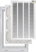 Venti Air 20" X 25" Steel Return Air Filter Grille with MERV 11 Filter Pre-Installed- Removable Face/Door for 1 inch Filters - HVAC Duct Cover Grill [Outer Dimension: 22.5"W X 27.5" H]