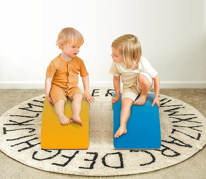 Wooden Balance Board Kids, 37" Natural Wobble Board Wooden Toys for Toddlers Kids & Adults, Birthday Gifts for 3 4 5 6 7 8 Year Old Boys Girls Kids, Open Ended Montessori Waldorf Learning Toy