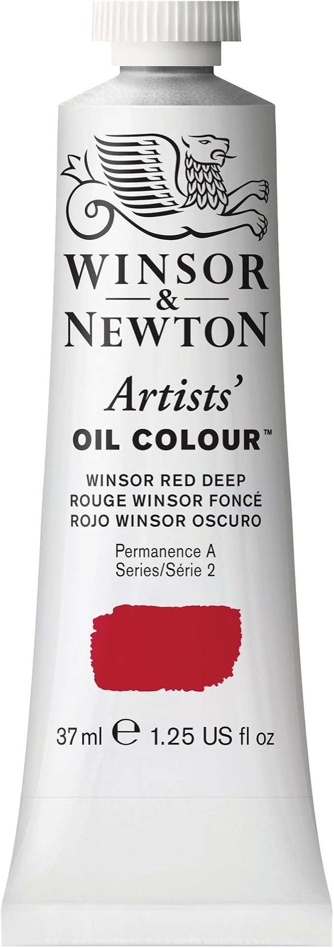 Winsor & Newton Artists' Oil Color, 37ml (1.25 oz) Tube, Winsor Red Deep
