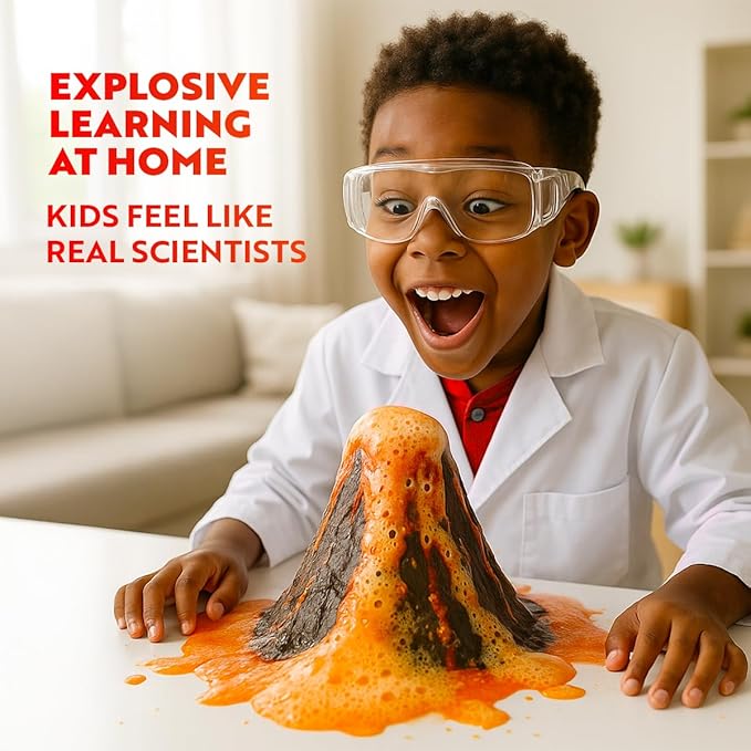 Playz Mega Kaboom! 150+ Explosive Science Experiments Kit for Kids Age 8-12 with 75 App & Video Guided Experiments - Chemistry Set STEM & Educational Toys & Gifts for Boys, Girls, Teenagers & Kids