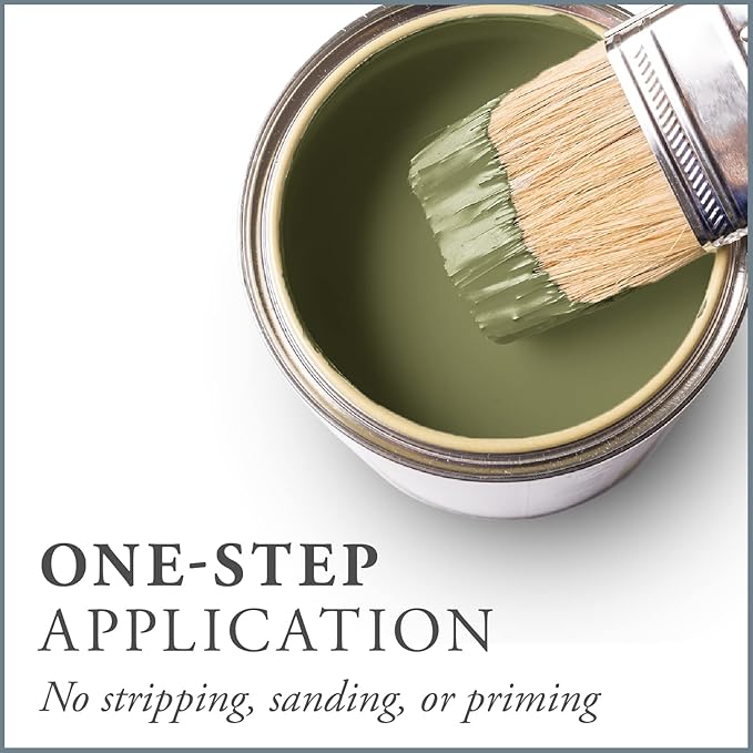 AMY HOWARD AT HOME Chalk-Based One Step Paint for Furniture, Cabinetry, Decor, Finish, and More | No Stripping, Sanding, or Priming | Dark Base | 32 Ounce | English Garden