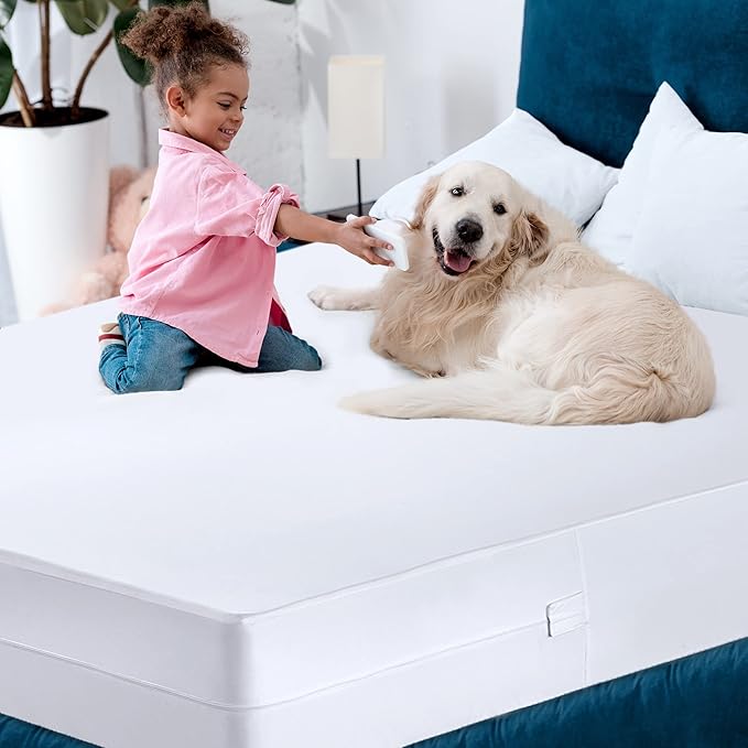 Utopia Bedding Zippered Mattress Encasement Twin XL, 100% Waterproof Bed Bug and Dust Mite Proof Mattress Protector, Absorbent Six-Sided Mattress Cover